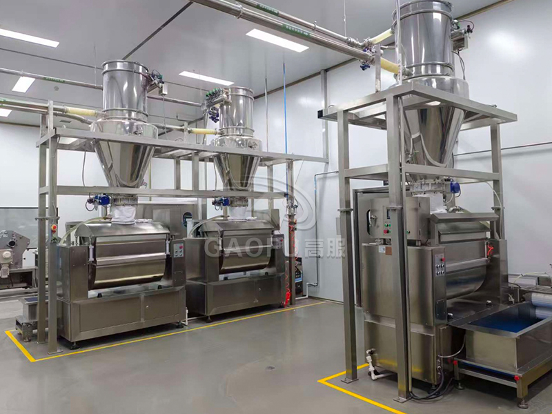 預拌粉、裹粉供料系統客戶現場